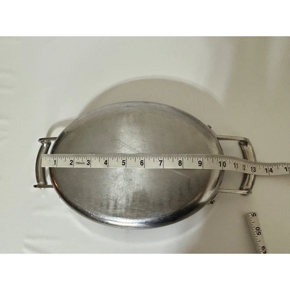 Commercial Vollrath Stainless Steel Oval Au Gratin Display Pan Miramar 49420